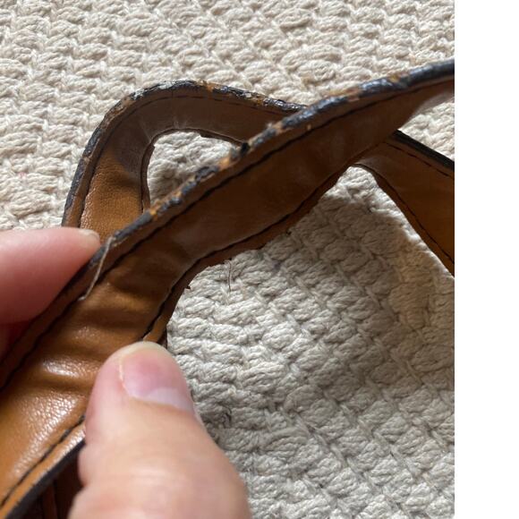 VTG axcess Liz Claiborne Should Bag Purse Biege Tan Boho Retro Y2K Style - Picture 4 of 9